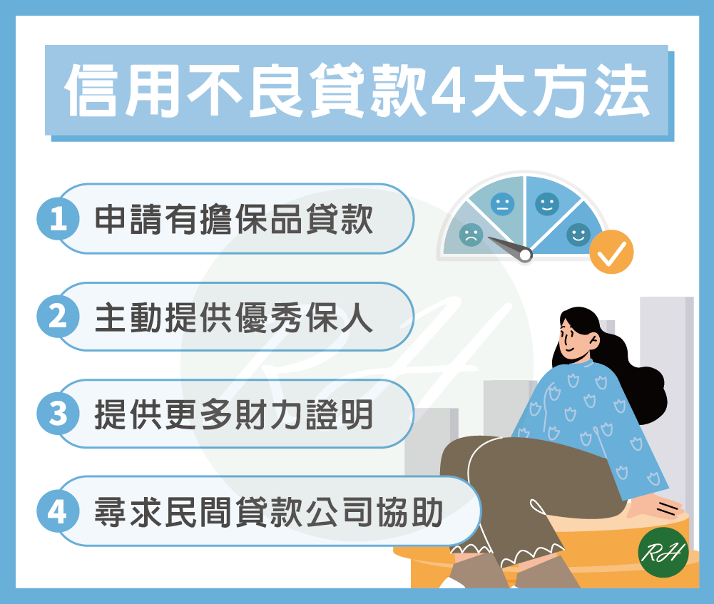 信用不良貸款4大方法《榮華行銷理財中心》