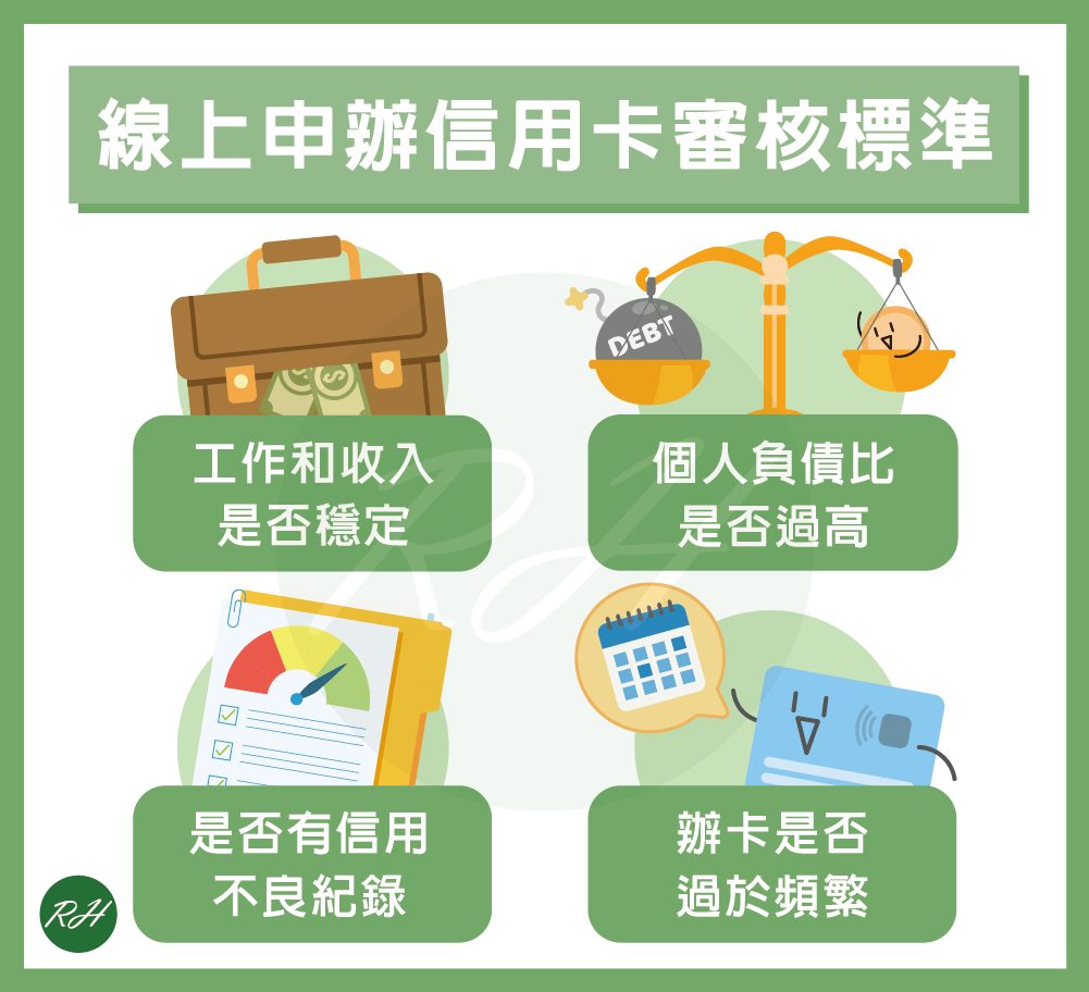 線上申辦信用卡審核標準《榮華行銷理財中心》