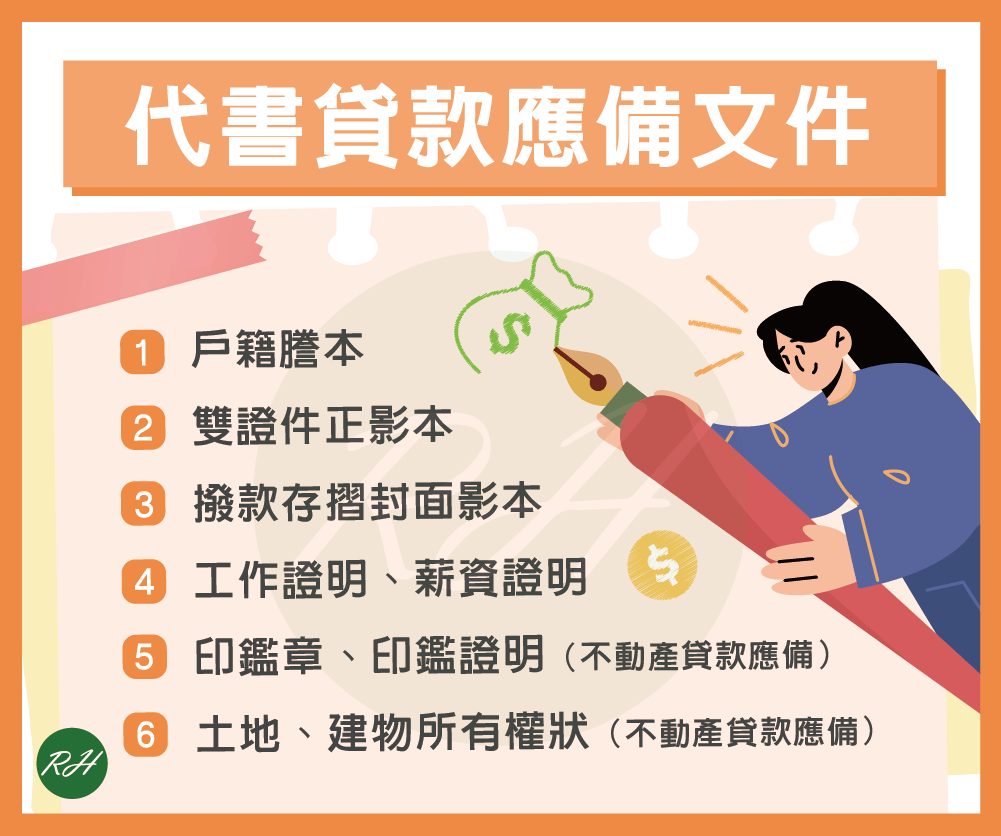 代書貸款應備文件《榮華行銷理財中心》