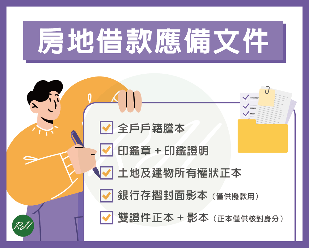 房地借款應備文件《榮華行銷理財中心》