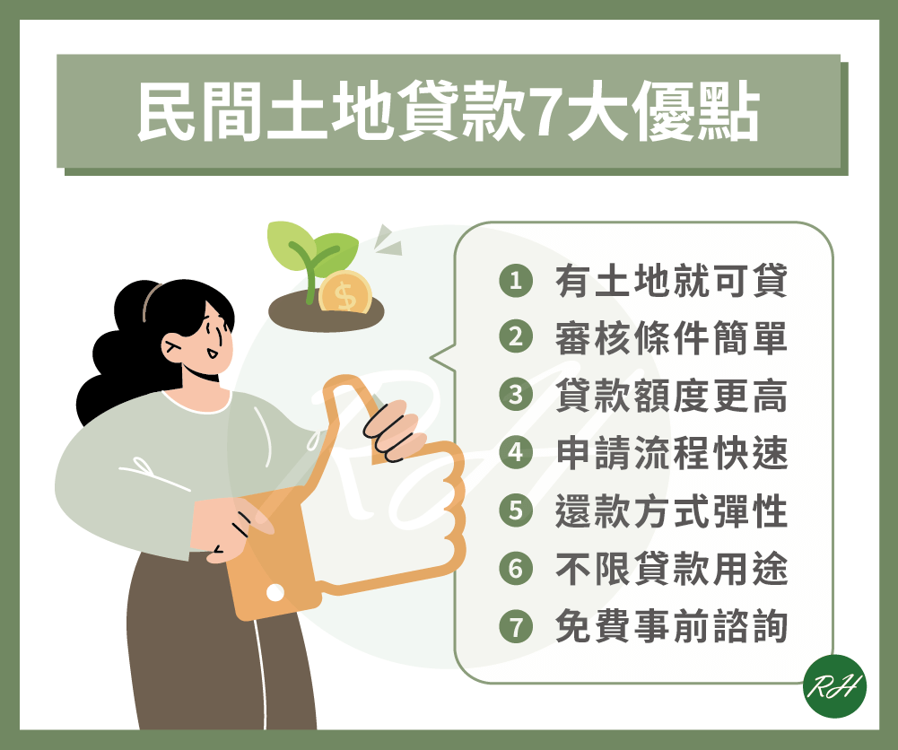 民間土地貸款7大優點《榮華行銷理財中心》