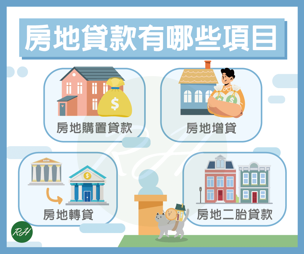房地貸款有哪些項目《榮華行銷理財中心》