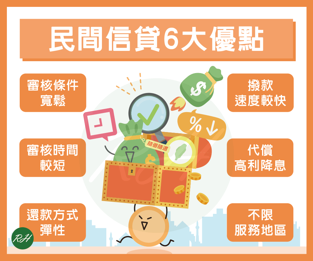 民間信貸6大優點《榮華行銷理財中心》