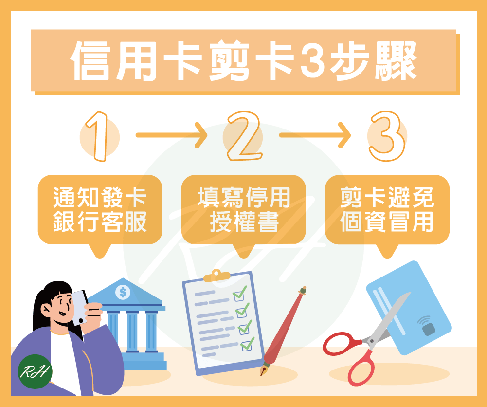 信用卡剪卡3步驟《榮華行銷理財中心》