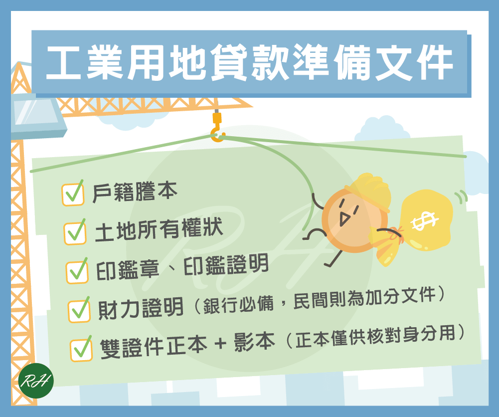 工業用地貸款準備文件《榮華行銷理財中心》