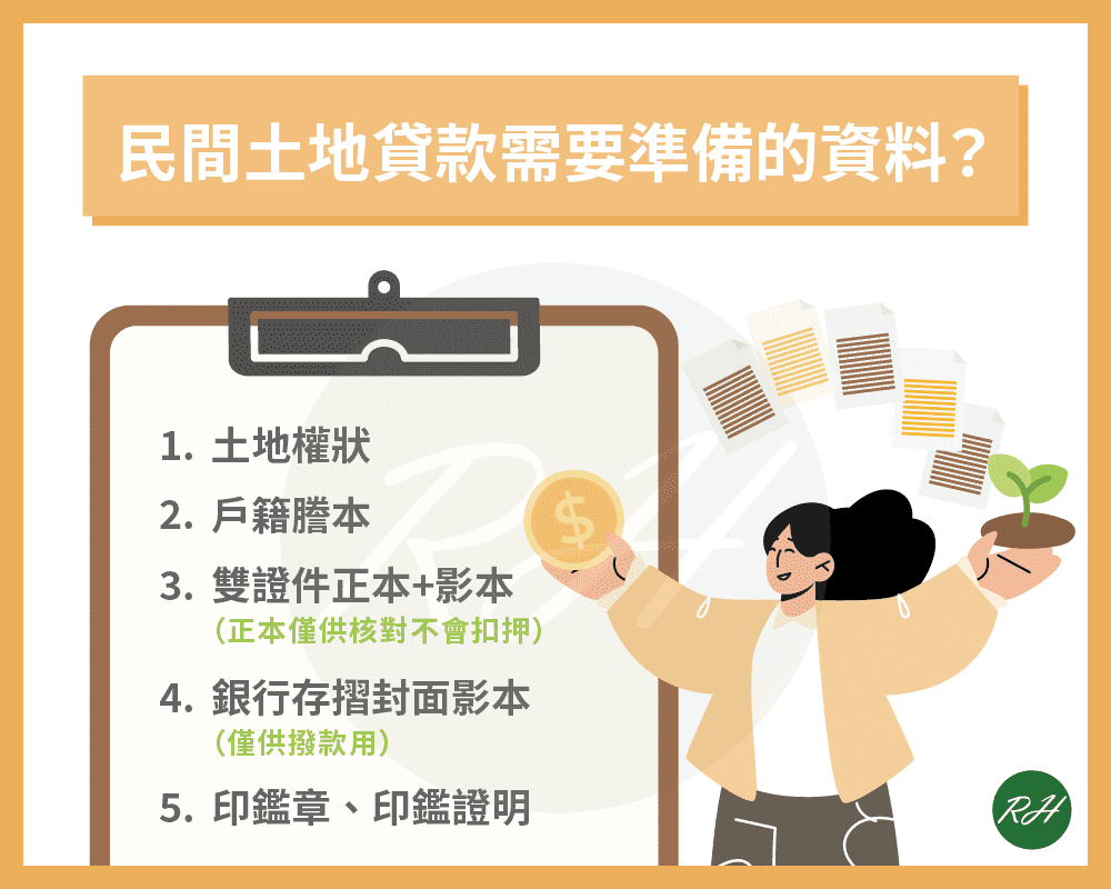 民間土地貸款需要準備的資料？《榮華行銷理財中心》