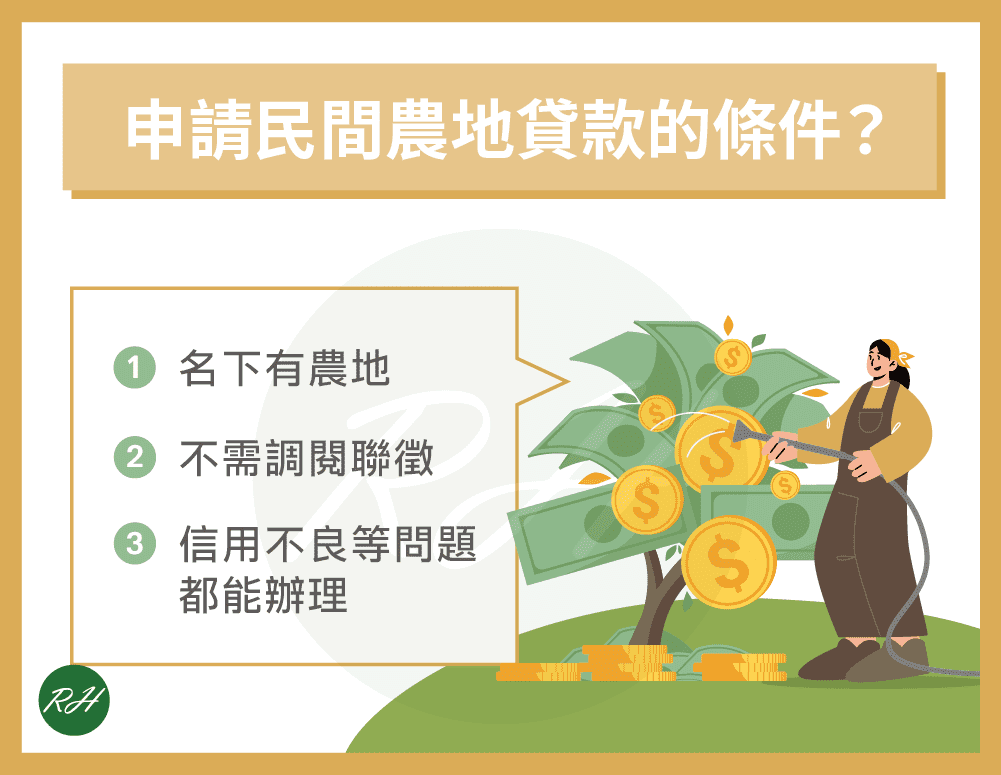 申請農地貸款的條件？《榮華行銷理財中心》