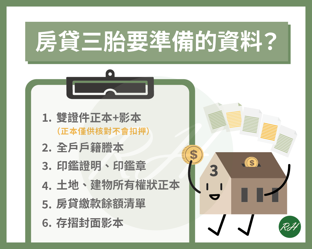 房貸三胎要準備的資料？《榮華行銷理財中心》