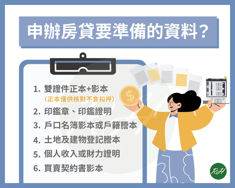 申辦房貸要準備的資料？《榮華行銷理財中心》