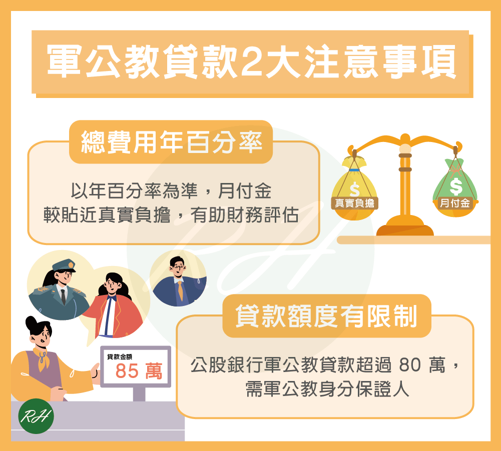 軍公教貸款2大注意事項《榮華行銷理財中心》