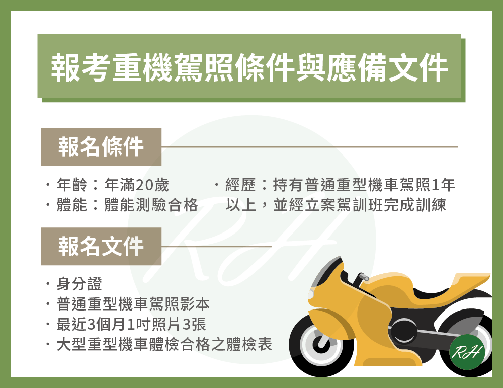 報考重機駕照條件與應備文件《榮華行銷理財中心》