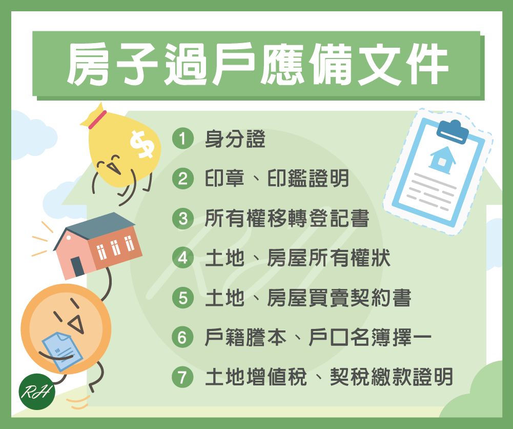 房子過戶應備文件《榮華行銷理財中心》
