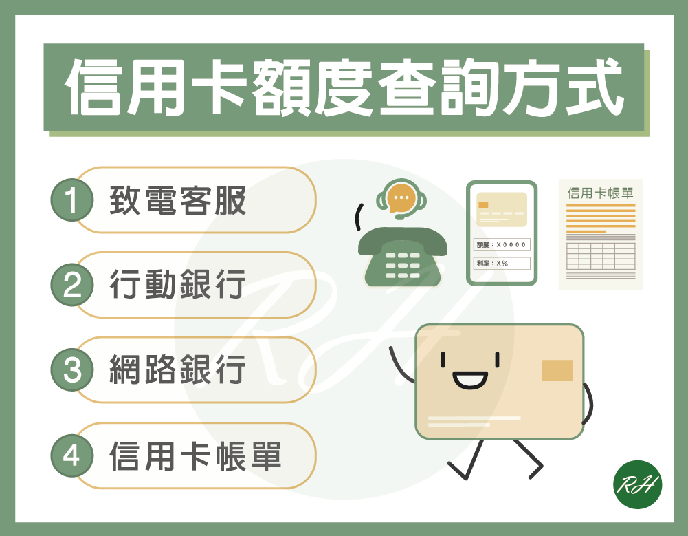 信用卡額度查詢方式《榮華行銷理財中心》