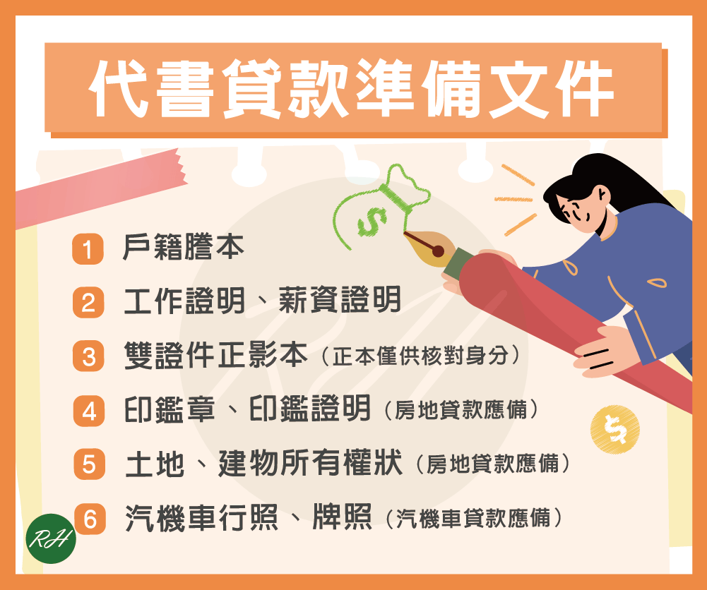 代書貸款準備文件《榮華行銷理財中心》