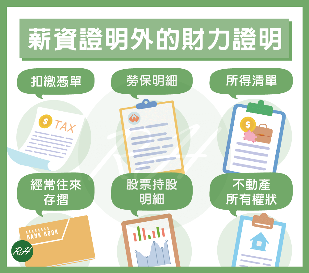 薪資證明外的財力證明 《榮華行銷理財中心》