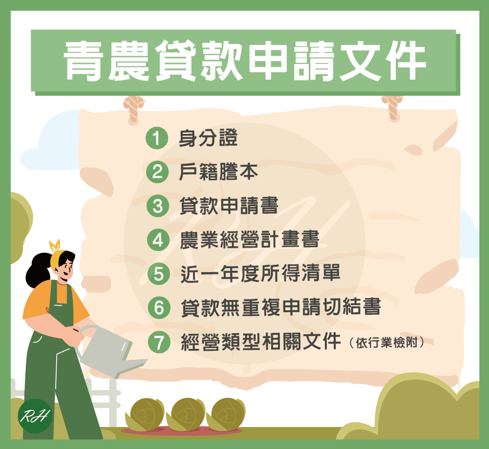青農貸款申請文件《榮華行銷理財中心》