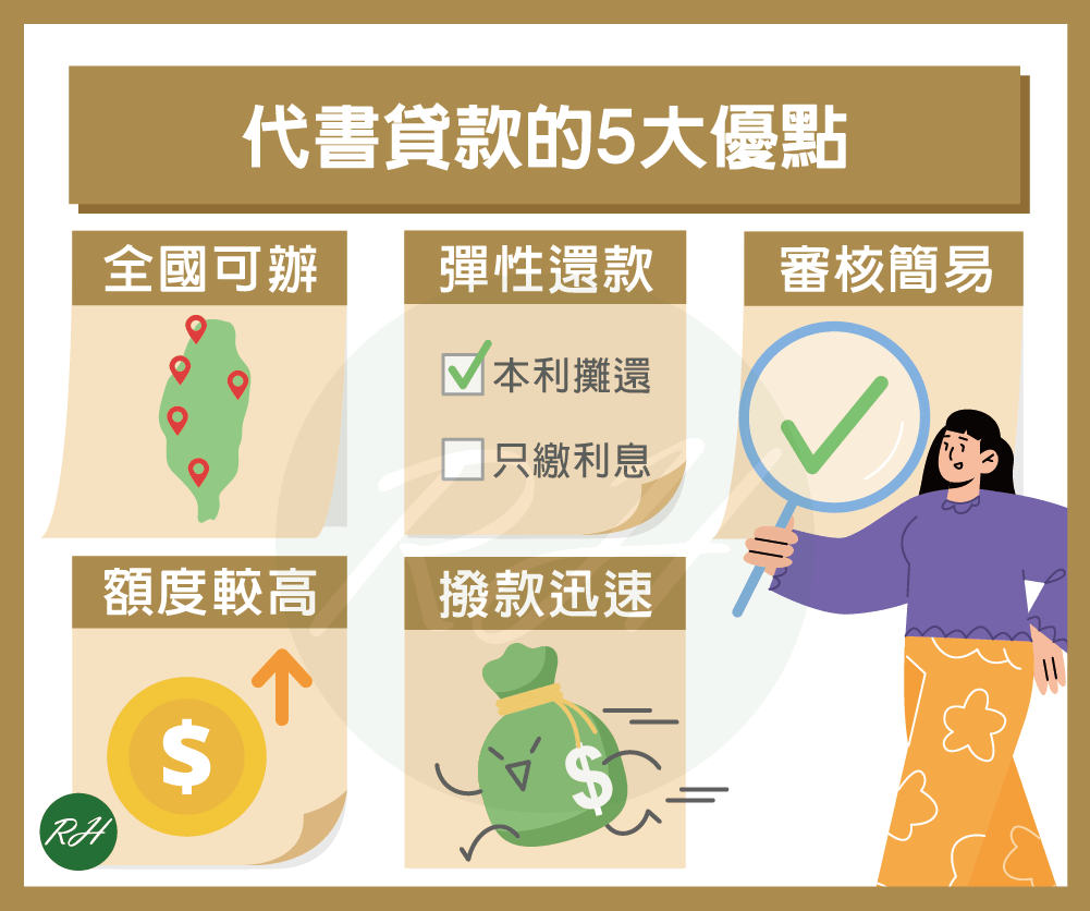 代書貸款的5大優點《榮華行銷理財中心》